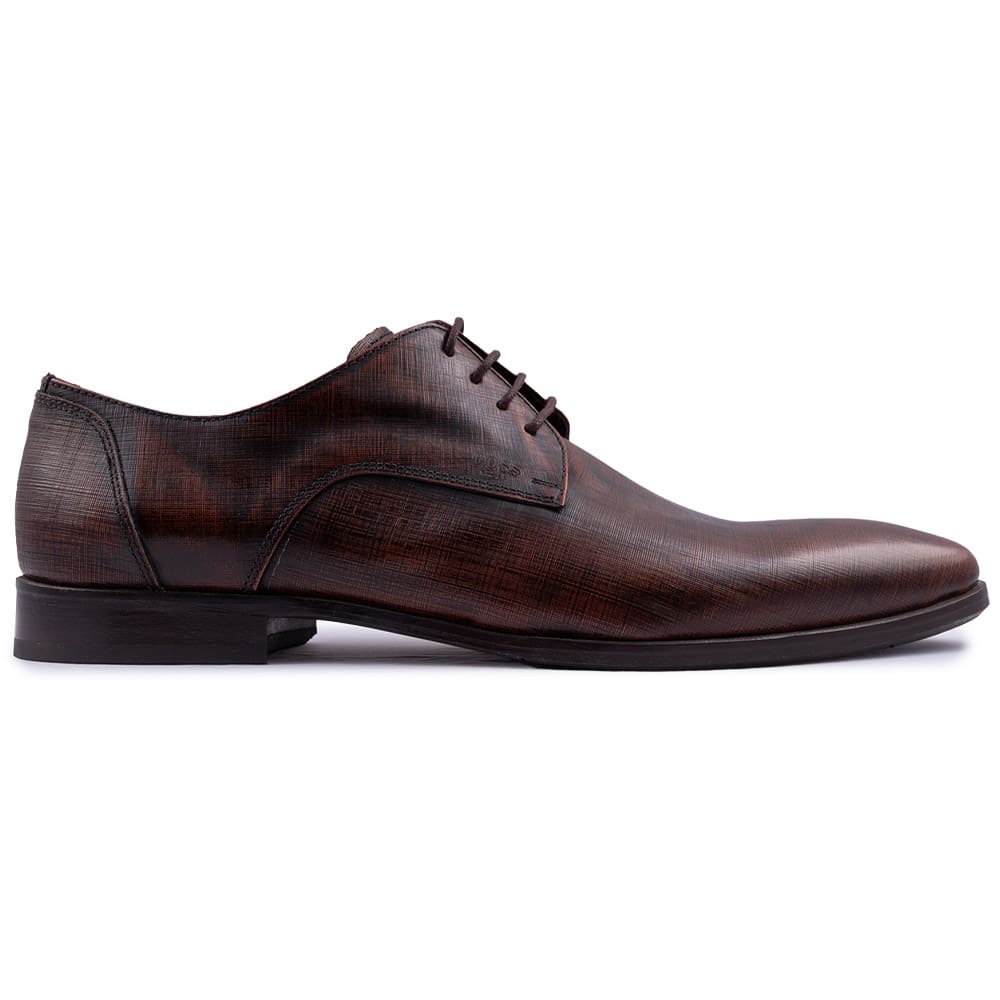 BOSS SHOES Κονιάκ Derby 100% Leather - V4972 GLM