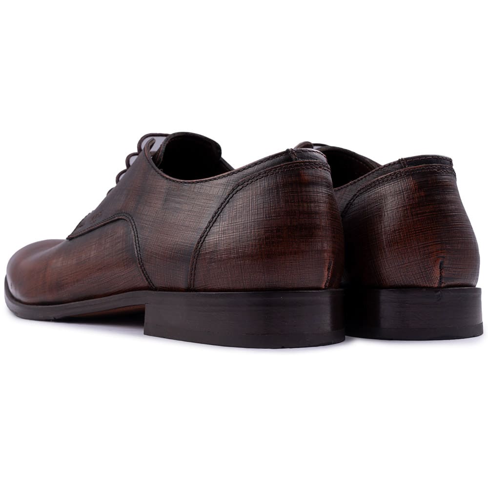 BOSS SHOES Κονιάκ Derby 100% Leather - V4972 GLM