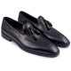 BOSS SHOES Μαύρα Tassel Loafers 100% Leather - V7166 FLO