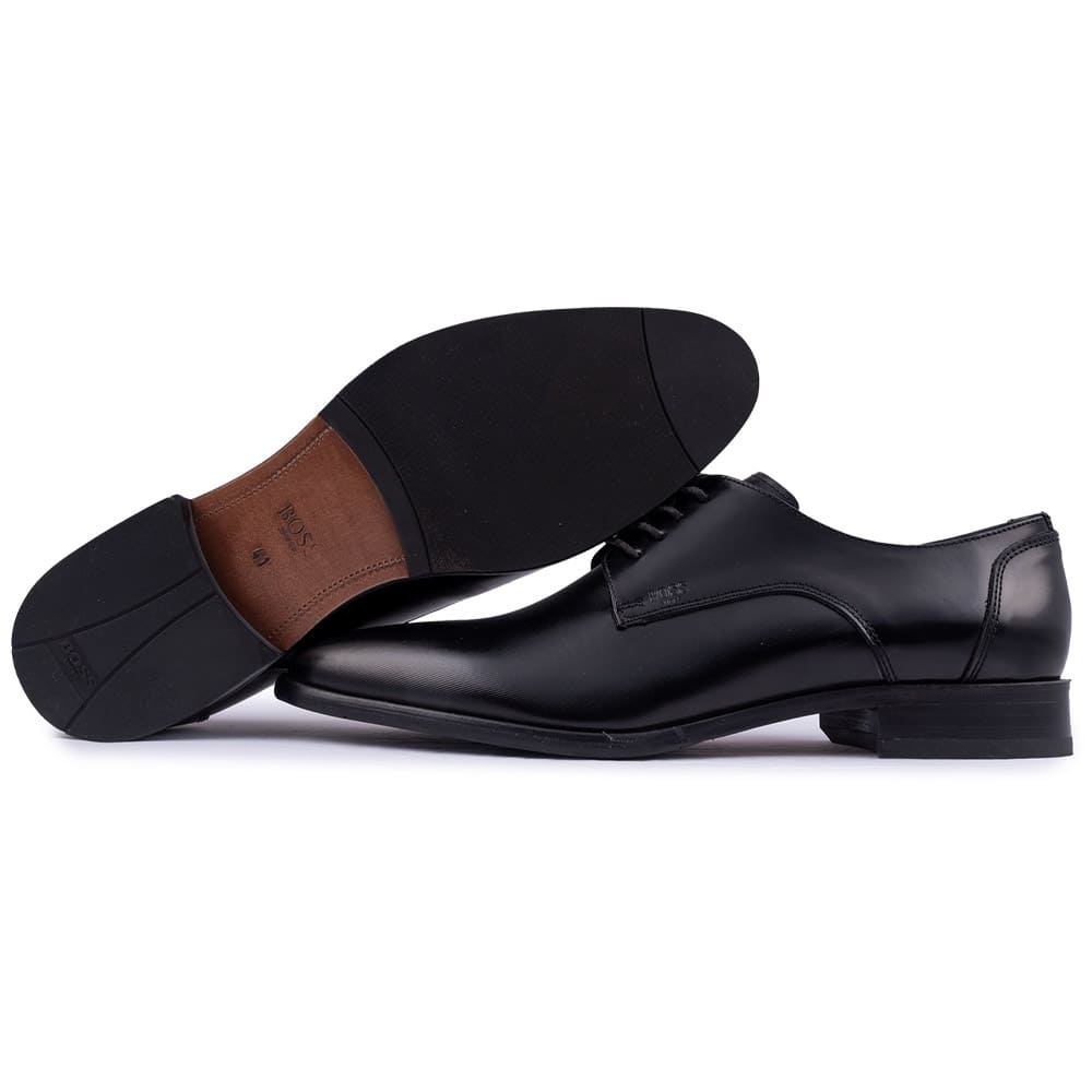 Boss Shoes Μαύρα Derby 100% Leather - Z7513 LINEAR