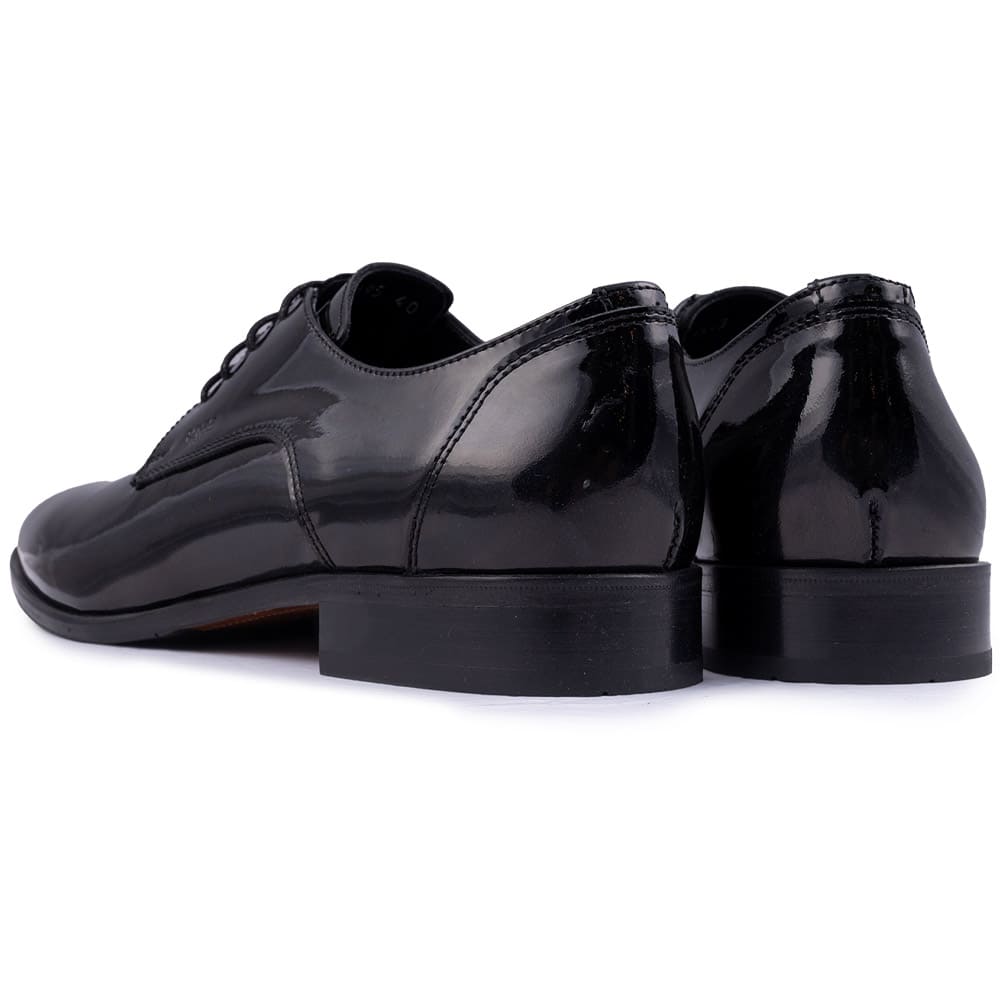 Boss Shoes Μαύρα Derby 100% Leather - Z7513 LOUSTR