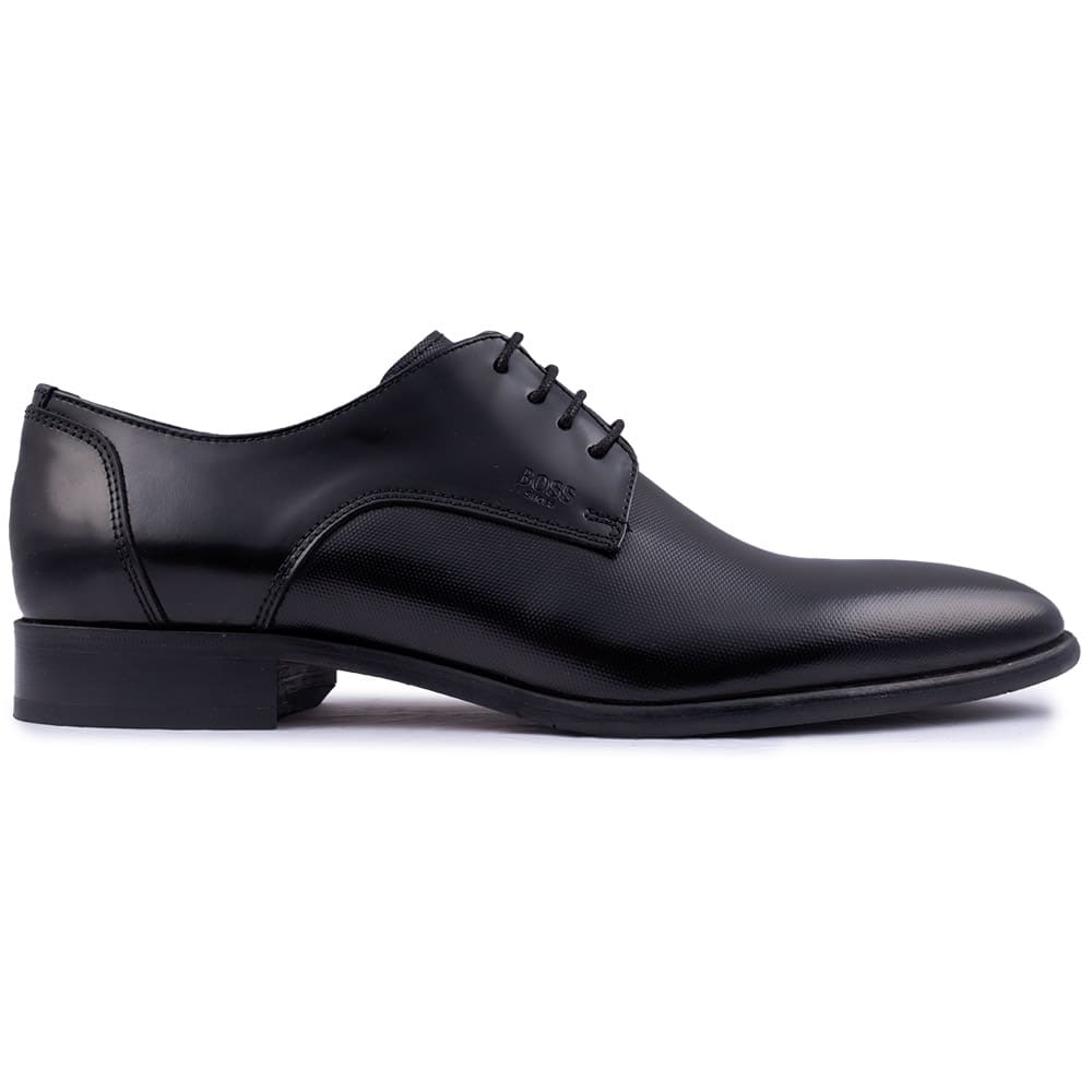 Boss Shoes Μαύρα Derby 100% Leather - Z7513 POINT