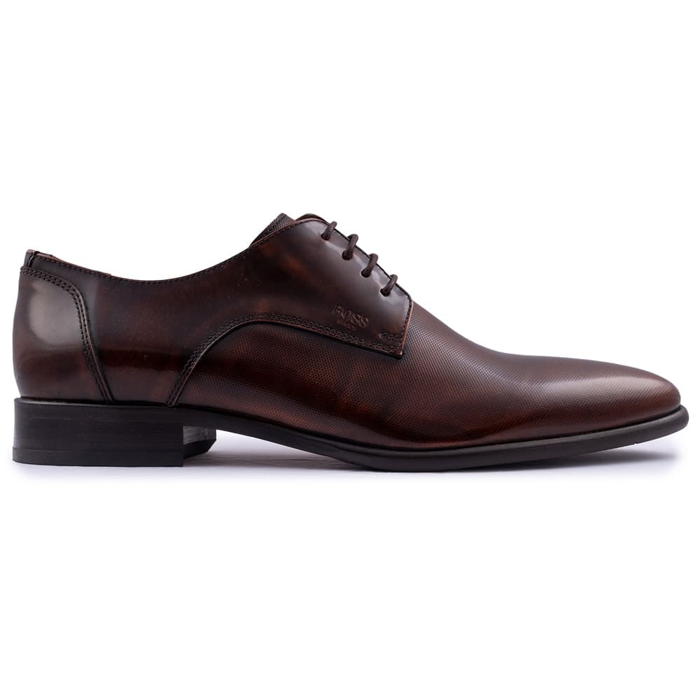 Boss Shoes Καφέ Derby 100% Leather - Z7513 POINT