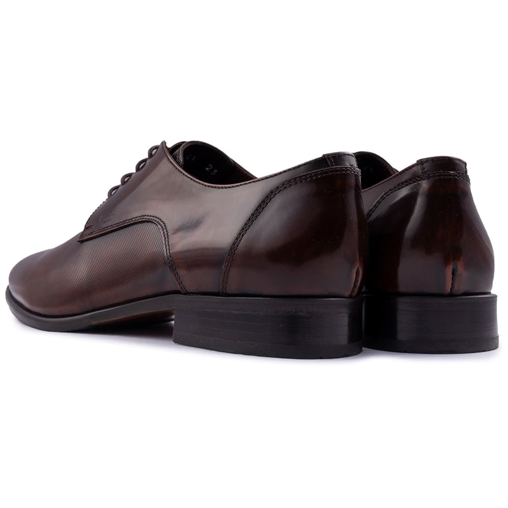 Boss Shoes Καφέ Derby 100% Leather - Z7513 POINT