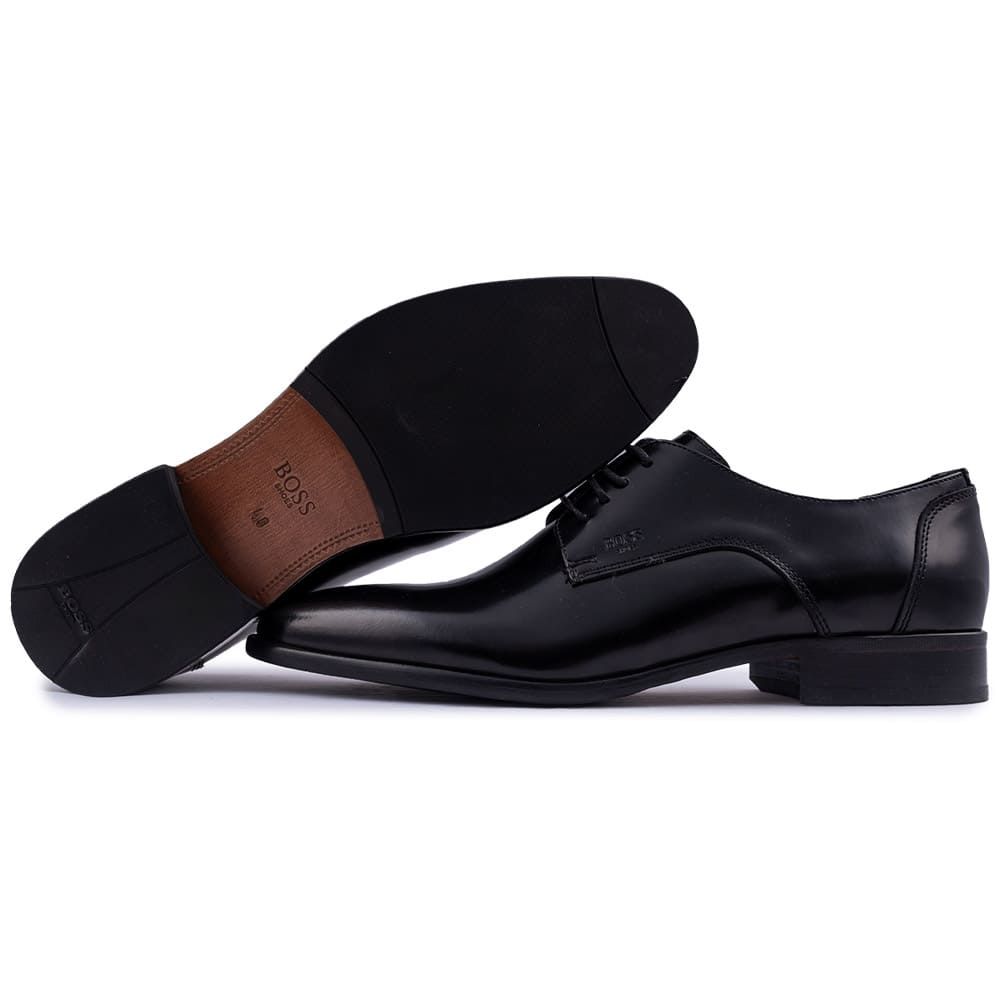 Boss Shoes Μαύρα Derby 100% Leather - Z7513 SPAZZ