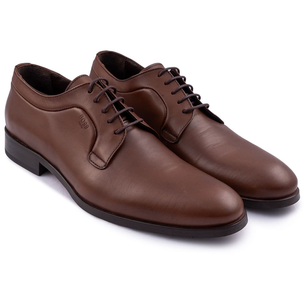 Boss Shoes Καφέ Derby 100% Leather - Z7521